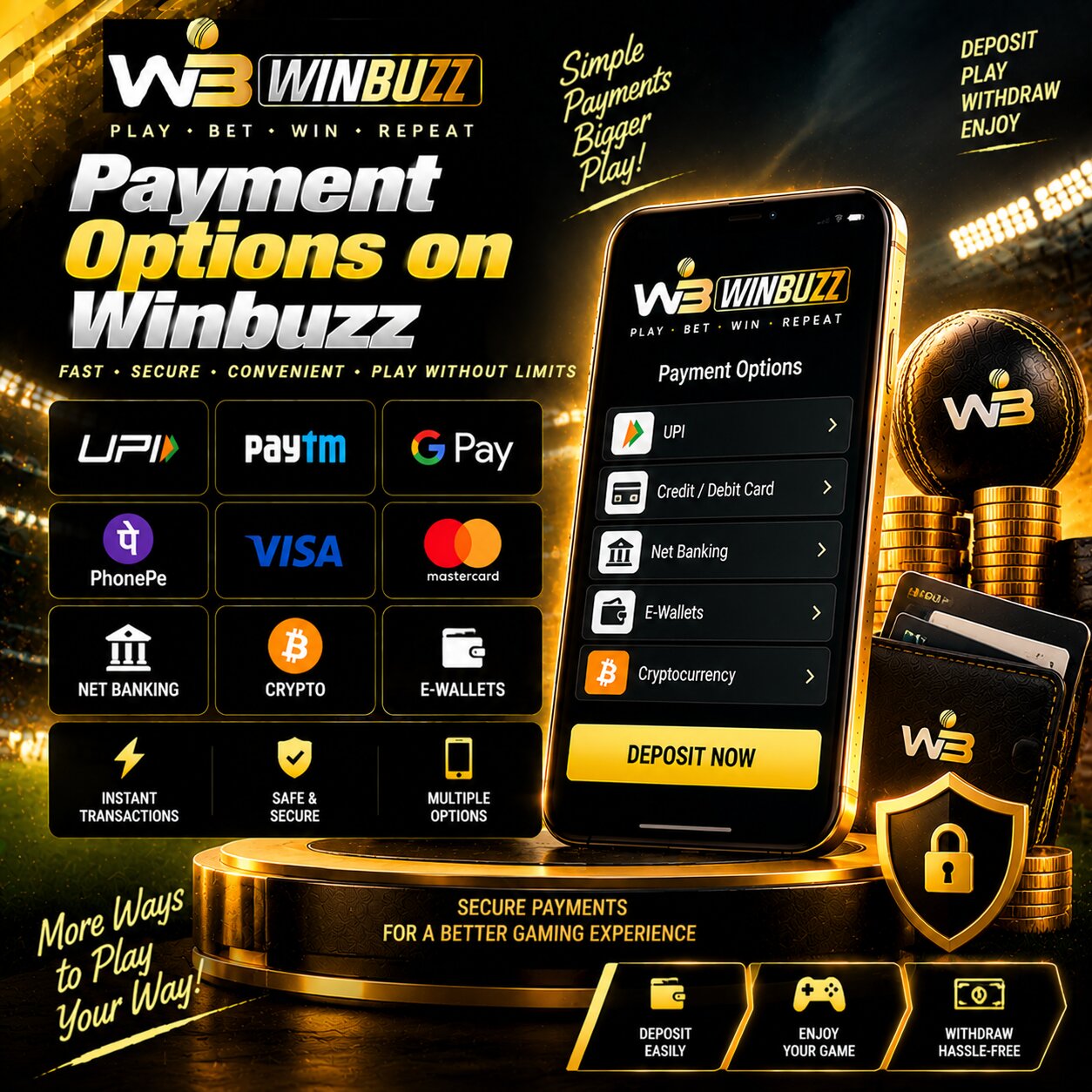 Payment Options on Winbuzz