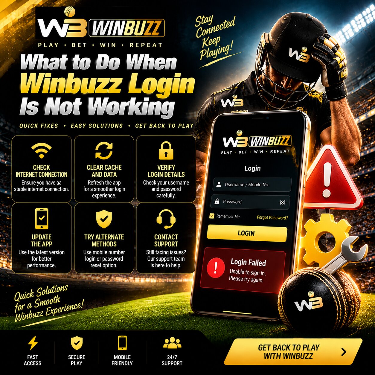 What to Do When Winbuzz Login Is Not Working