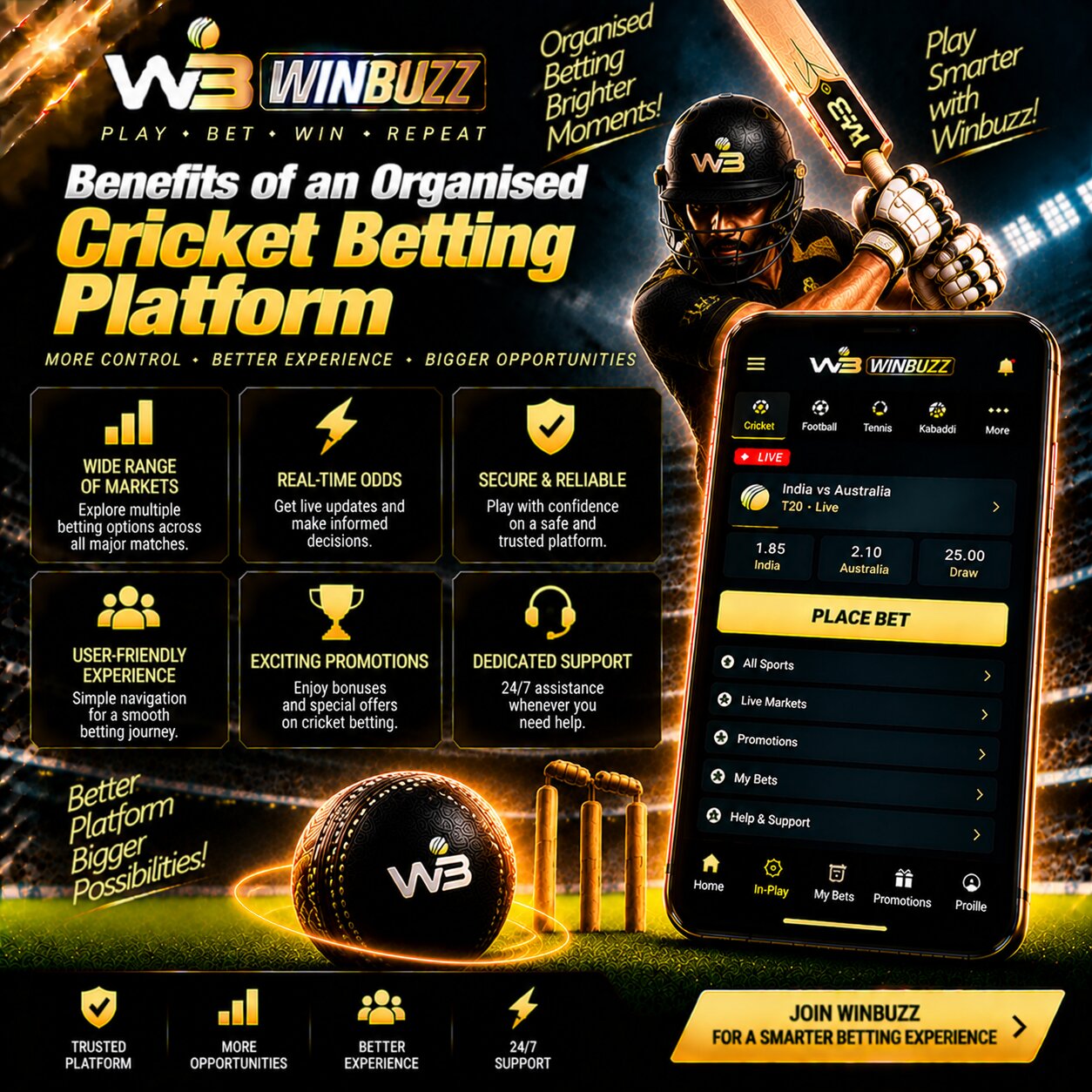 Benefits of an Organised Cricket Betting Platform