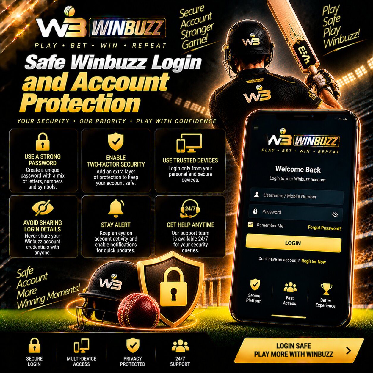 Safe Winbuzz Login and Account Protection