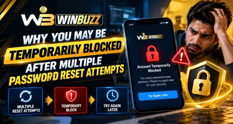 Winbuzz: Why You May Be Temporarily Blocked After Multiple Password Reset Attempts