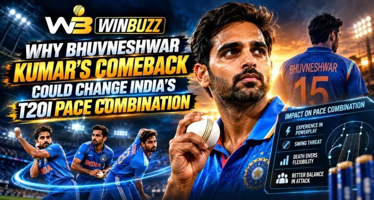 Winbuzz Why Bhuvneshwar Kumar’s Comeback Could Change India’s T20I Pace Combination